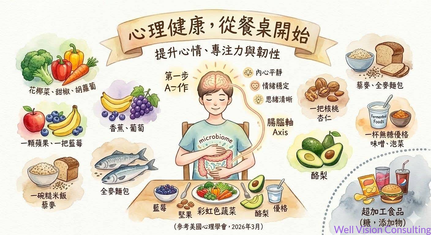 從下一餐開始，提升心理健康！